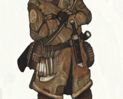 Pencil sketch (digitally shaded) of Hob Smythe, one of Impyrium’s two protagonists